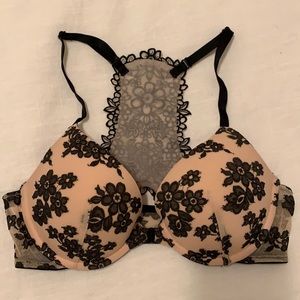 PINK Lace Push-Up Racerback Bra